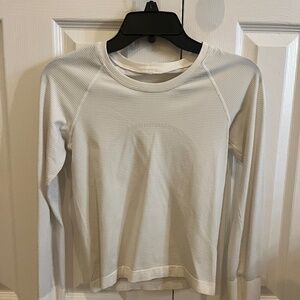 White long sleeve race length swiftly tech!!